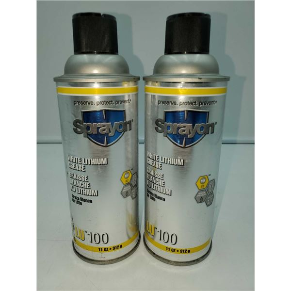 Spray On White Lithium Grease 2X312g
