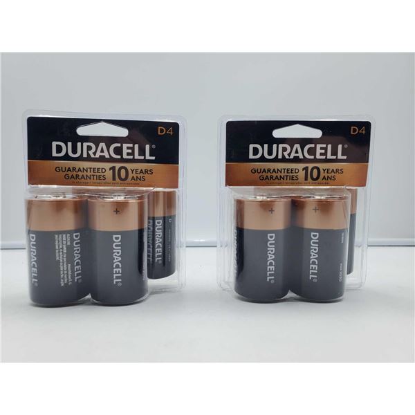 Duracell D4 - D Cell Batteries 2X 4 Pack