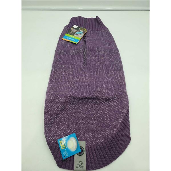 NEW RC Pets Knit Polaris Purple 3/4 Zip Turtle Neck Sweater- Size 2X-Large