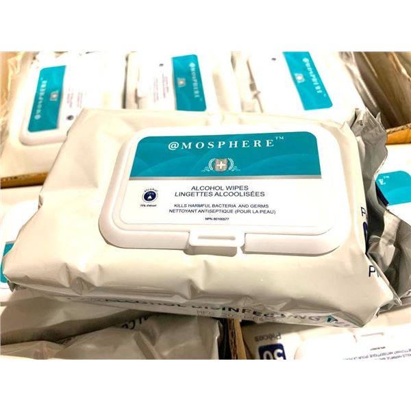 Mosphere Alcohol Wipes 75% CASE LOT OF 50 pack x 36 units