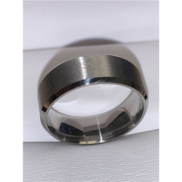 Gents Stainless Steel Polished Dress Band size 10