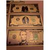 Image 5 : Complete Set of USA Gold Foil Commemorative Issued Certificate Bills includes $1, $2, $5, $10, $20, 
