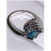 Image 3 : In Good Hands - Ladies NEW size 6 Blue Zircon Solitaire Ring