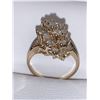 Image 2 : Ladies 10K Gold Diamond cluster Dress Ring .84 Carat Diamonds Appraisal included $6,100.00