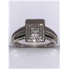 Image 2 : Ladies 10K Gold .68 Carat SI-I Graded round cut diamond cluster ring with Appraisal $3,700.00