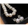 Image 3 : NEW Set of Authentic Freshwater Pearls with matching earrings ,18 inch strand for high grade pearls.