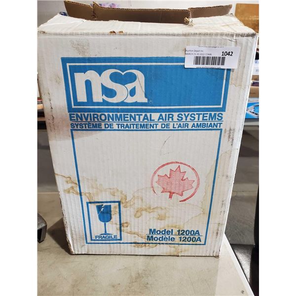 NSA Environmental  Electric Air Purifier Model 1200A
