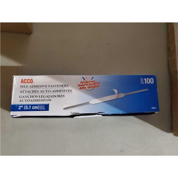 ACCO Self Adhesive  2" Fasteners 1500 total count