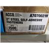 Image 3 : ACCO Self Adhesive  2" Fasteners 1500 total count