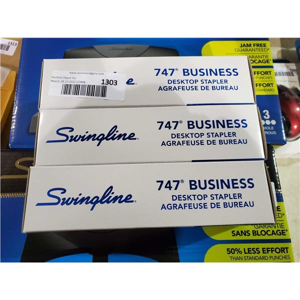 NEW Swingline 747 Business Desktop Staplers X3