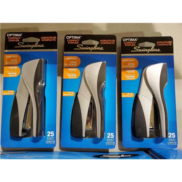 NEW Swingline Optima Compact Stapler Lot of 3