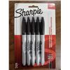Image 2 : Sharpie Black Permanent Markers Lot of 6 - 5 packs