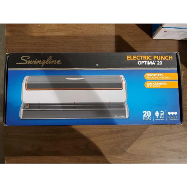 NEW Swingline Optima 20 Electric Punch 20 Page Capability