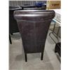 Image 2 : NEW Tall Back Brown Faux Leather Dining Chair