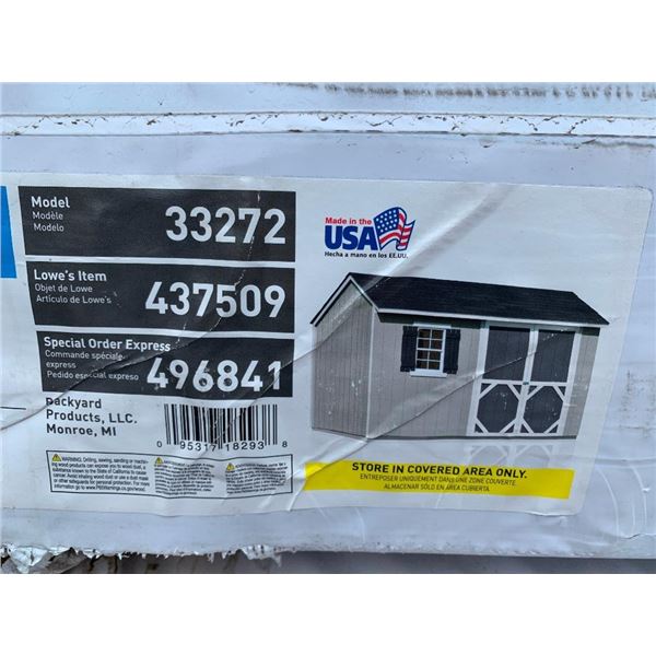 NEW Heartland Stratford 12ft x 8ft ready to assemble Shed Kit - scuff on package on one side