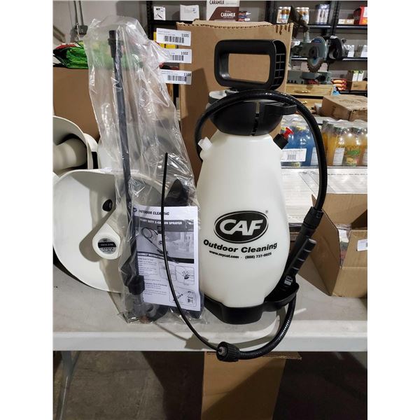 NEW CAF Outdoor Cleaning Manually Pressurized 2 Gallon Sprayer