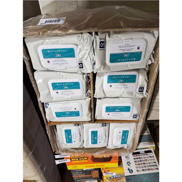 Case Lot @mosphere Alcohol Wipes in Packs of 50