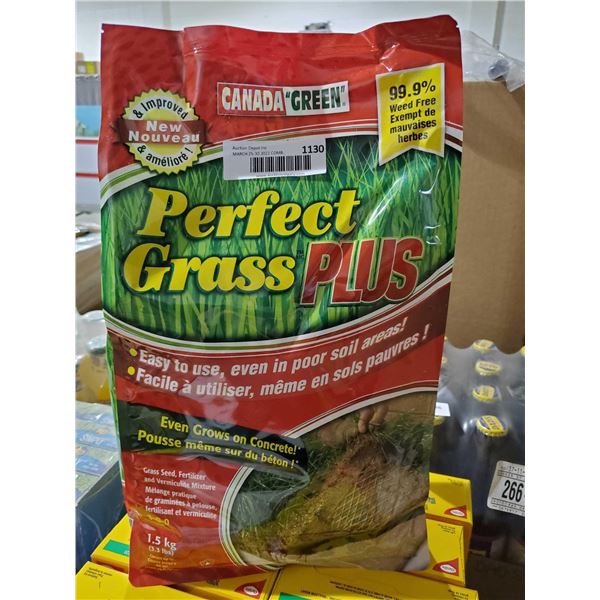 Canada Green Perfect Grass Plus Grass Seed Fertilizer and Vermiculite Mixture 1.5 Kg
