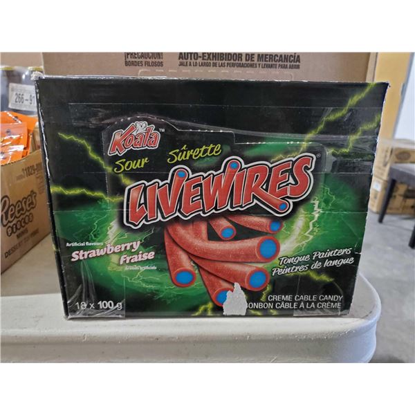 Koala Livewires Strawberry Candies18x100g