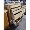 Image 2 : Handmade Rolling Wooden Tool Cabinet with 4 Drawers 25Wx22Dx38T