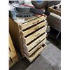 Image 2 : Handmade Rolling Wooden Tool Cabinet with 6 Drawers 20Wx19Dx36T