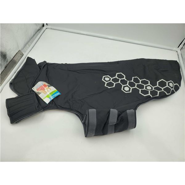 NEW RC Pets Fleece Lined Coat Black/Reflective Silver- Size 30