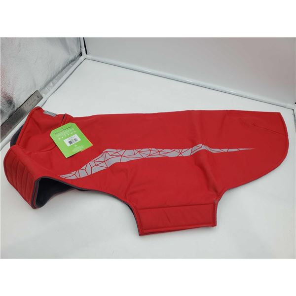 NEW RC Pets  Fleece Lined Coat Red/Reflective Silver - Size 28