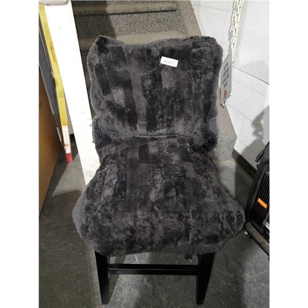 Ultra Plush Genuine Sheepskin 100 Pure Wool Pile, Single Auto Seat Cover - Grey/Blue