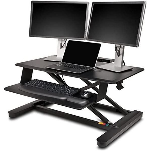 NEW Kensington 52804 Smart Fit Sit and Stand Desk,Black