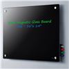 Image 3 : NEW  Global Industrial™ Magnetic Glass Dry Erase Board - 36"W x 24"H - Black