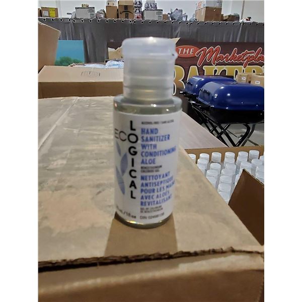 Eco Logical Individual Sized 30 ml Hand Sanitizer with Conditioning Aloe- Case Lot of 200