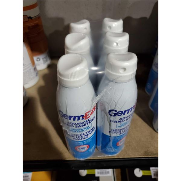 GermEze Advanced Hand Sanitizer Unscented 6x5.5 oz