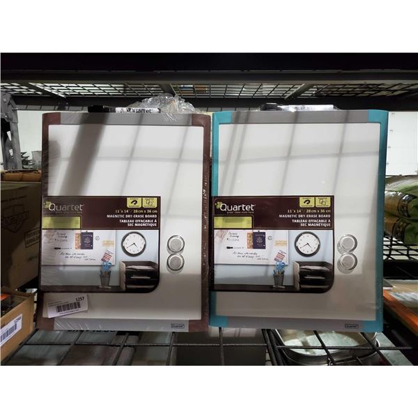 Quartet 11x14" Magnetic Dry Erase Boards Lot of 2