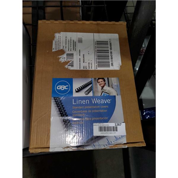 GBC Standard Linn Weave Standard Presentation Covers  200 Count
