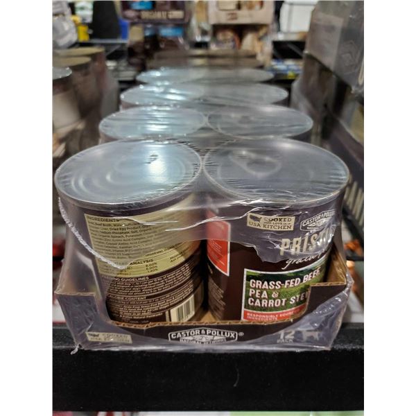 Castor & Pollux Pristine Grain Free Grass Fed Beef, Pea & Carrot Stew Wet Dog Food 12X360g