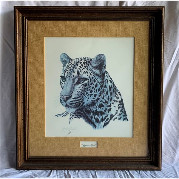 "Leopard Head" by Guy Coheleach