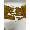 Image 8 : First Nations Leather Beaded Gauntlet Gloves (see description)
