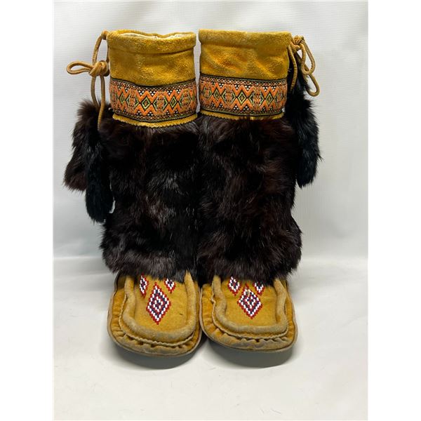 First Nations Beaded Footwear - Mukluks (see description)