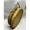 Image 2 : First Nations Traditional Hand Drum w/stick Hide Approx: 8.5"W 2.75"T