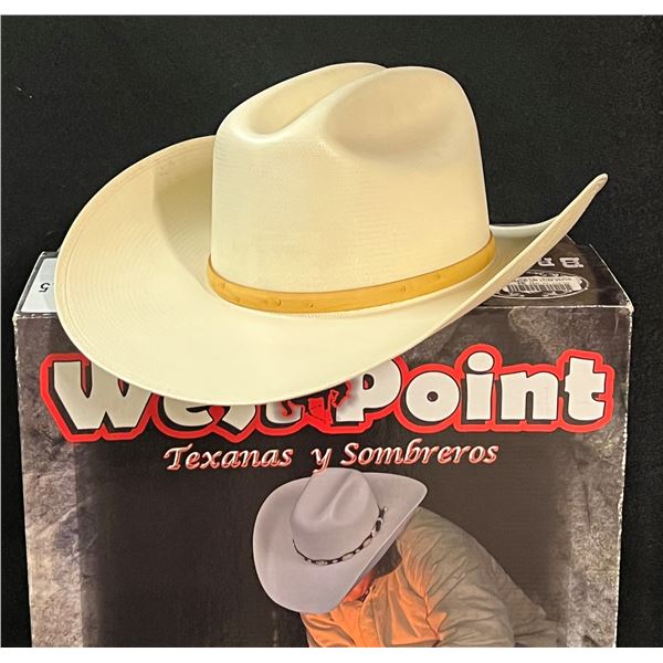 West Point Texana Western Cowboy Hat w/box 7 3/8 (59)