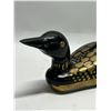 Image 2 : Painted Metal Brass? Duck / Bird Coin Bank Approx: 6"W 2.5"T