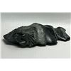 Image 1 : Artist Signed Inuit Soapstone Carving - Small Merman Approx: 4.75x2"
