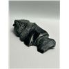 Image 3 : Artist Signed Inuit Soapstone Carving - Small Merman Approx: 4.75x2"