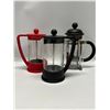 Image 1 : 3 Smaller Bodum French Press Coffee Makers (tallest appr: 7.5x2.5")