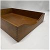 Image 2 : Vintage Wooden Desk Tray Inbox Approx: 15.5x10.5" & 2.5"T