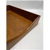 Image 3 : Vintage Wooden Desk Tray Inbox Approx: 15.5x10.5" & 2.5"T