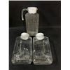 Image 1 : 3 Luminarc Glass Water / Juice Pitchers 2 styles Approx: 10.25x6"