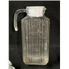 Image 2 : 3 Luminarc Glass Water / Juice Pitchers 2 styles Approx: 10.25x6"
