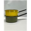 Image 1 : 2 Vintage Metal / Enamel Pots Poland Approx: 7"W 3"T