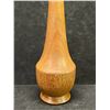 Image 2 : Nice Mid Century Wood Teak? Bud Vase / Candle Holder Approx: 8.5"T 2.5"W